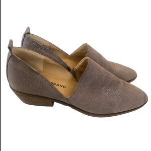 Lucky brand Morriah Leather Block Heel Low Ankle Booties size 7.5